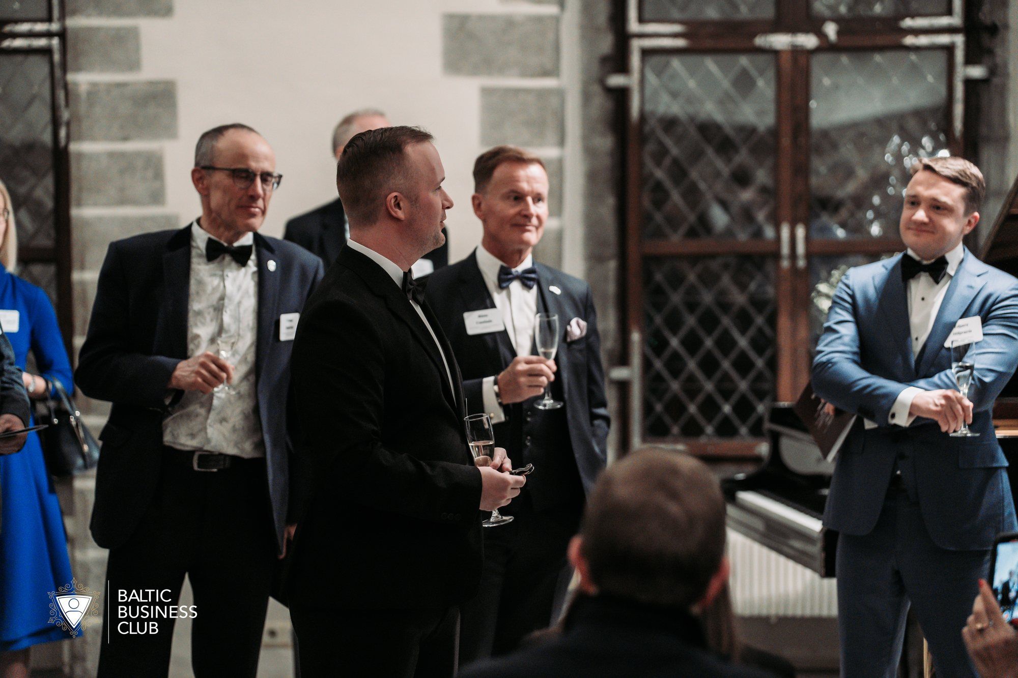 Guests talking before the concert